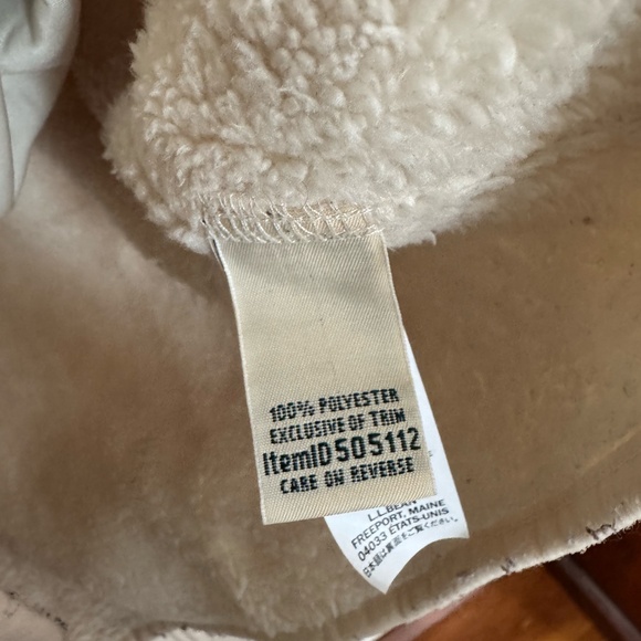 L.L.Bean Sherpa Fleece Snap Pullover Cream Women's Medium - Picture 5 of 5